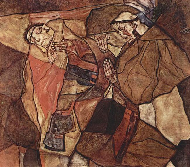 Egon Schiele Agony china oil painting image
